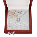 Bonus Mom Necklace, To My Other Mother Necklace, Gift For Second Mom, Mother-In-Law, Bonus Mom Mother's Day Love Knot Necklace