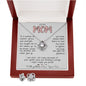 To My Mom Necklace To A Woman Of Wisdom Gift For Mom From Son Mother's Day Love Knot Necklace