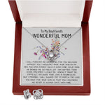 Mom Necklace, Mother-In-Law Necklace, To My Boyfriend's Mom Gift Necklace Mother's Day Love Knot Necklace