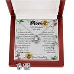 To My Mom Neckalce - Thank You For Sacrifices You Make Every Day Mother's Day Gift Mother's Day Love Knot Necklace
