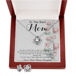 To Mom - From Bonus Daughter - Woman Like No Other Mother's Day Necklace Mother's Day Love Knot Necklace