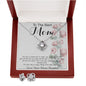 To Mom - From Bonus Daughter - Woman Like No Other Mother's Day Necklace Mother's Day Love Knot Necklace