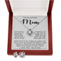 To My Loving Mom Gift for Mother Necklace Sentimental Mothers Day Thoughtful Present From Son Mother's Day Love Knot Necklace