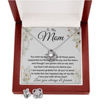 Mom Necklace - To My Mom - Love You Always And Forever - Mother's Day Gift Mother's Day Love Knot Necklace
