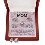 To My Mom Necklace From Son Gift Ideas For Mother's Day Necklace Mother's Day Love Knot Necklace