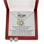 Mom Necklace Gift - To My Mom Necklace - Thank You For Giving Me The Best Things In Life Mother's Day Love Knot Necklace