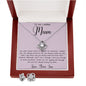 Gift For Mom From Son To My Caring Mum Necklace, Gift For Mother's Day Jewelry Mother's Day Love Knot Necklace