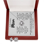 To My Amazing Mom Necklace From Son Little Boy You Taught Me Right Mom Birthday Gift For Her Mother's Day Necklace (2) Mother's Day Love Knot Necklace