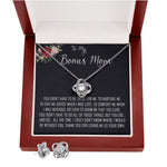 To My Bonus Mom Necklace, Thank You For Everything Mother's Day Gift For Mom Mother's Day Love Knot Necklace