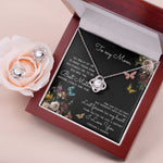 To My Mom Time May Fly Mother's Day Necklace Mother's Day Love Knot Necklace