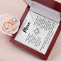 To My Amazing Mom Necklace From Son Little Boy You Taught Me Right Mom Birthday Gift For Her Mother's Day Necklace (2) Mother's Day Love Knot Necklace