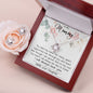 Mom Necklace, To My Mom Necklace Card – Alluring Beauty Necklace – Jewelry For Mom Gifts Mother's Day Love Knot Necklace