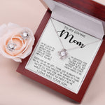 To My Loving Mom Gift for Mother Necklace Sentimental Mothers Day Thoughtful Present From Son Mother's Day Love Knot Necklace