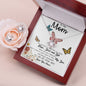 To My Mom Necklace, I'll Be By Your Side, To My Mom Gift Neckalce Mother's Day Love Knot Necklace