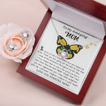Mom Necklace Gift - To My Amazing Mom - From Son - Beautiful Gift Set Mom Necklace Mother's Day Love Knot Necklace