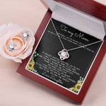 To My Mom Necklace You Are The World Mother Gift Necklace Mother's Day Love Knot Necklace
