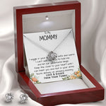 Mommy Necklace, To My Mommy Necklace, Gift For Mom To Be Necklace, Gift For First Time Mom, Expecting Mother Necklace, New Mom Necklace Gift Mother's Day Love Knot Necklace