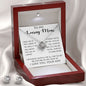 To My Loving Mom - Your Warmth Gve Me Comfort Mother's Day Gift Necklace Form Son Mother's Day Love Knot Necklace