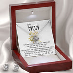 Mom Necklace Gift - To My Mom Necklace - Thank You For Giving Me The Best Things In Life Mother's Day Love Knot Necklace