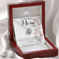 To Mom - From Bonus Daughter - Woman Like No Other Mother's Day Necklace Mother's Day Love Knot Necklace