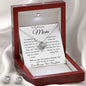 Mom Necklace - Gift for Mom from Daughter, Mother's Day Gift Mother's Day Love Knot Necklace
