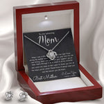 To My Mom Necklace, To My Beautiful Mom Necklace, Mother's Day Gift For Mom From Son, Thank You Mom Mother's Day Love Knot Necklace