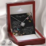 To My Mom Time May Fly Mother's Day Necklace Mother's Day Love Knot Necklace