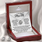 To My Beautiful Mom Necklace The Best Mom Anyone Could Wish For, Mother's Day Gift Necklace Mother's Day Love Knot Necklace