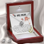 Mom Necklace, Gift Necklace For Mom Always Love You, Mother Neckalce Mother's Day Love Knot Necklace