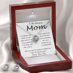 Mom Necklace - To Mom Necklace, Gift for Mom from Son Mother's Day Love Knot Necklace