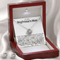 Mother-In-Law Necklace, Gift To My Boyfriend's Mom Necklace, Gift For Future Mother-In-Law Mother's Day Love Knot Necklace