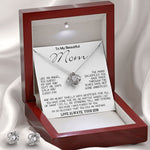 To My Beautiful Mom - I'm So Blessed That You Are My Mother - Love Your Son, Mother's Day Necklace Mother's Day Love Knot Necklace