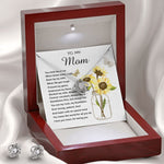 Mom Necklace Gift - To My Mom - You Mean The World For All You Do Mother's Day Necklace Mother's Day Love Knot Necklace