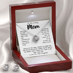 To My Loving Mom Necklace Gift I Need To Say Mom I Love You Gift For Her Mother's Day Necklace Mother's Day Love Knot Necklace
