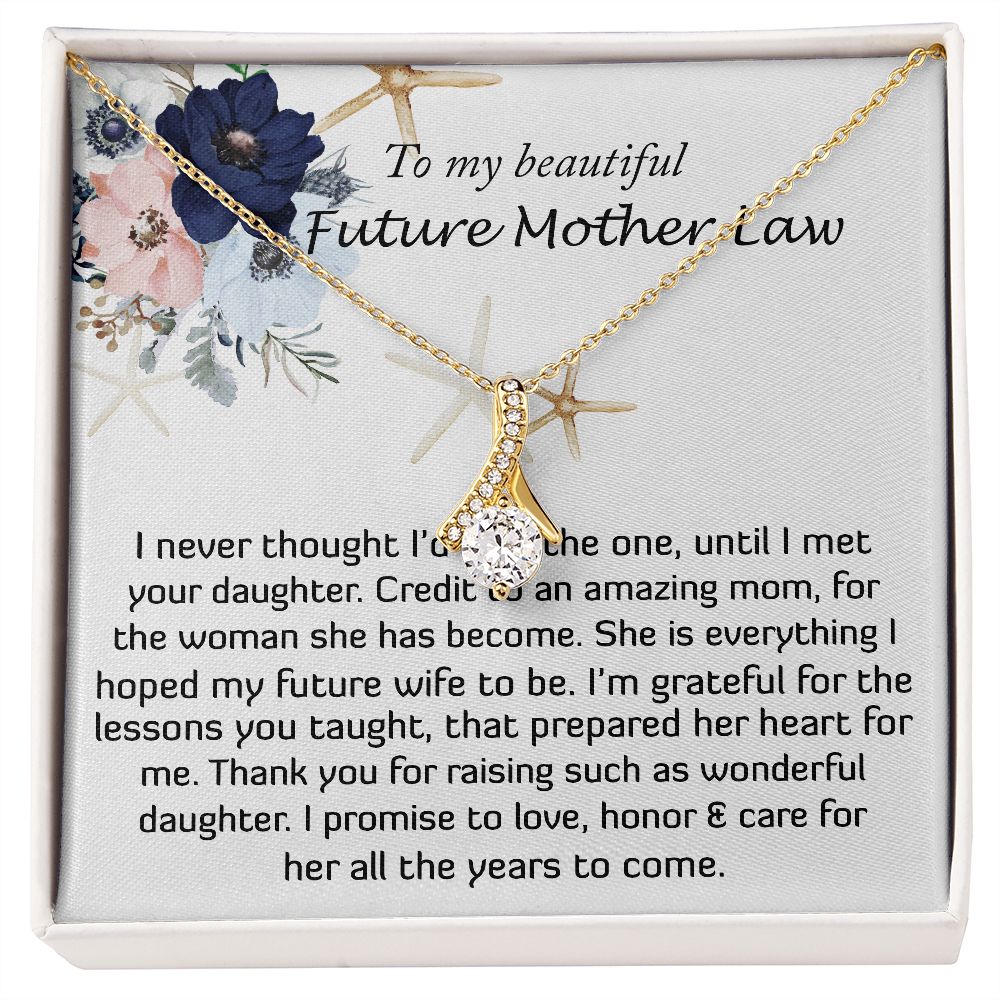 Mother-In-Law Necklace, Necklace Gift For Future Mother-In-Law From Future Son-In-Law, To My Future Mother-In-Law, Mother's Day Alluring Beautiful Necklace