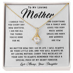 To My Loving Mother Necklace Where Are Smiles Are Many And Worries Are Few Gift For Her Mother's Day Necklace Mother's Day Alluring Beautiful Necklace
