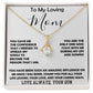 To My Loving Mom - Love Always Your Son Necklace, Mother's Day Alluring Beautiful Necklace