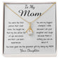 Mom Necklace - To Mom Necklace, Gorgeous Necklace for Mom from Daughter Mother's Day Alluring Beautiful Necklace