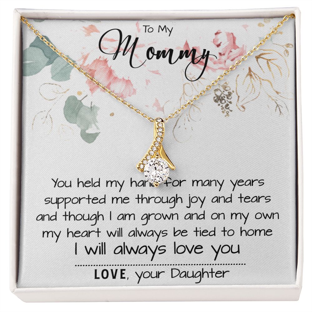 Mom Necklace, To My Mom Necklace Card – Alluring Beauty Necklace – Jewelry For Mom Gifts Mother's Day Alluring Beautiful Necklace
