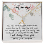 Mom Necklace, To My Mom Necklace Card – Alluring Beauty Necklace – Jewelry For Mom Gifts Mother's Day Alluring Beautiful Necklace