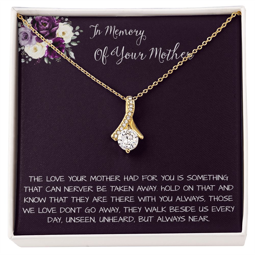 Daughter Necklace, Daughter loss of mom necklace gift, mother passing, loss of mother, sympathy In Memory Of Your Mother Necklace Mother's Day Alluring Beautiful Necklace