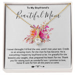 Mother-In-Law Necklace, Necklace Gift For Boyfriend's Mom, To My Boyfriend's Mom Gift, Future Mother-In-Law, Mother's Day Alluring Beautiful Necklace