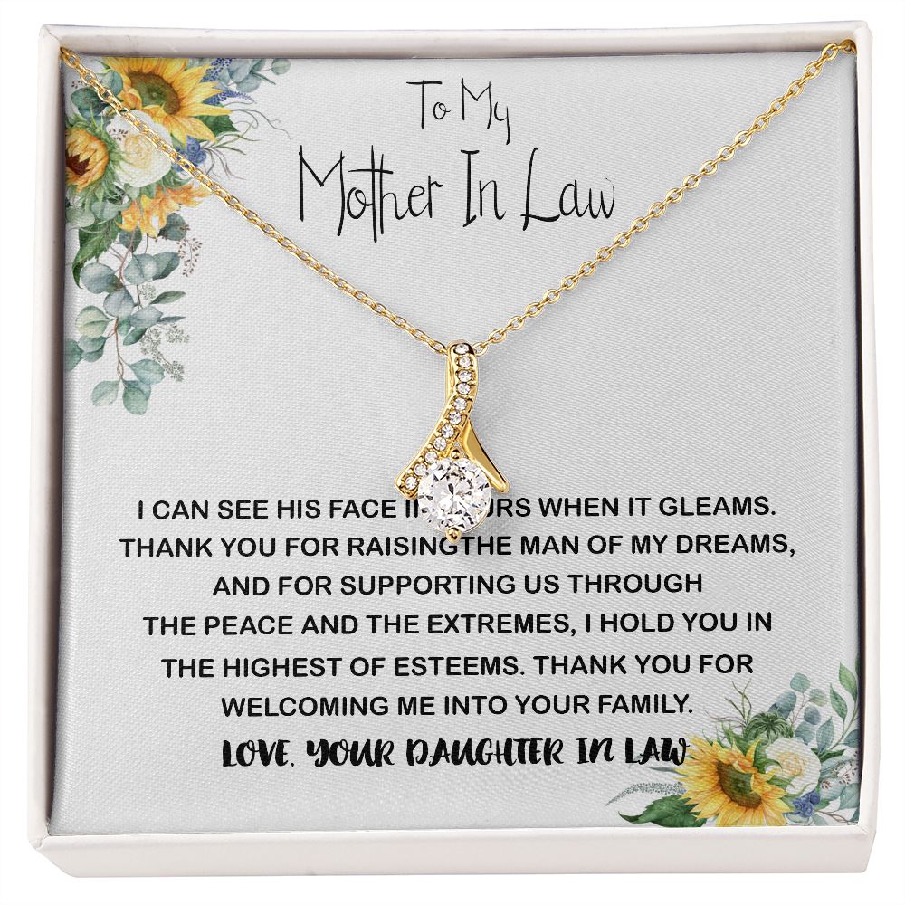 Mother-In-Law Necklace, Mother In Law Necklace Gift - Man Of My Dream Necklace From Your Daughter In Law, Mother's Day Alluring Beautiful Necklace