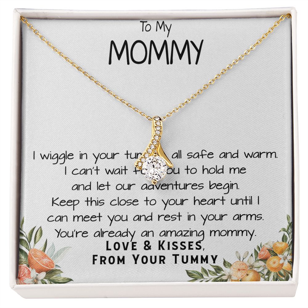 Mommy Necklace, To My Mommy Necklace, Gift For Mom To Be Necklace, Gift For First Time Mom, Expecting Mother Necklace, New Mom Necklace Gift Mother's Day Alluring Beautiful Necklace