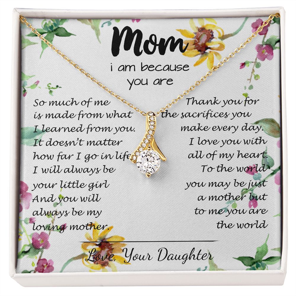 To My Mom Neckalce - Thank You For Sacrifices You Make Every Day Mother's Day Alluring Beautiful Necklace
