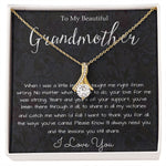 Grandmother Necklace, To My Beautiful Grandmother Necklace, Mother's Day Gift For Grandma Grandmother, Thank You Mother's Day Alluring Beautiful Necklace