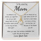 Mom Necklace - Gift for Mom from Son Mother's Day Alluring Beautiful Necklace