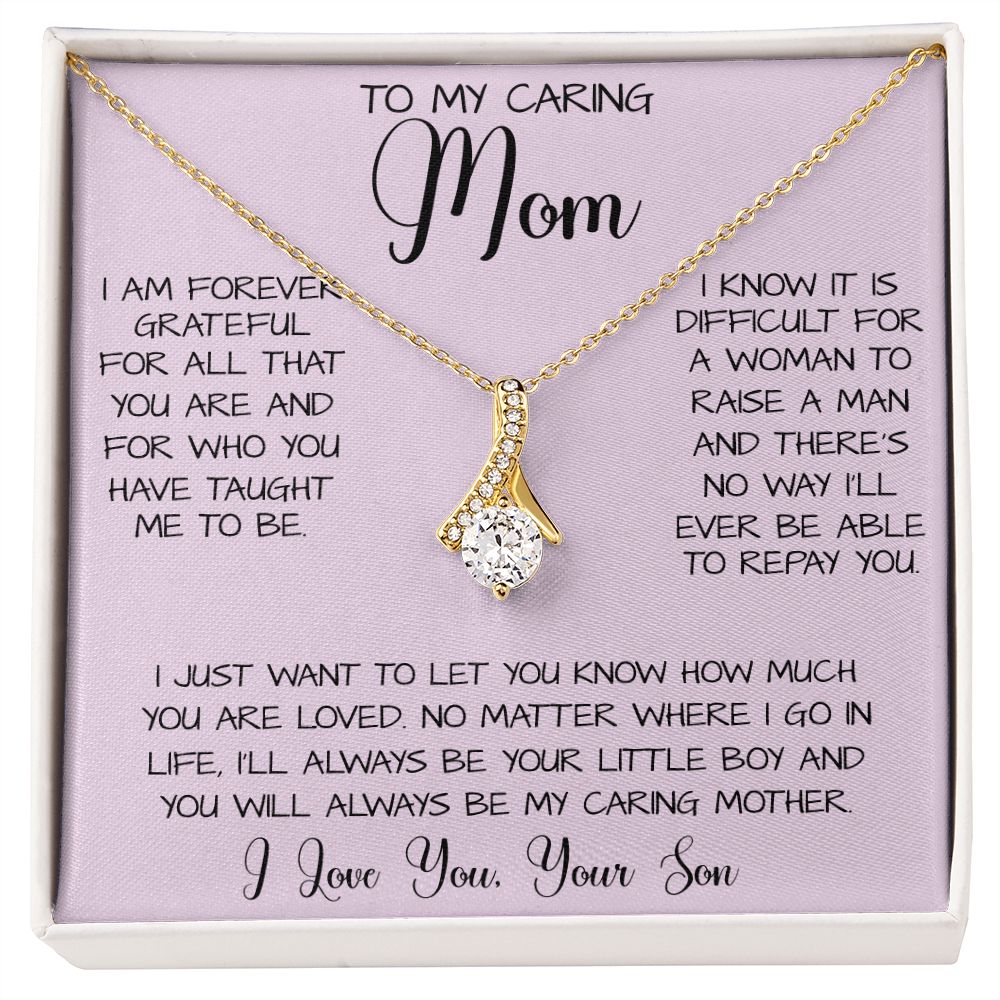 Gift For Caring Mom Form Son, To My Mom Necklace Gift For Mother's Day Mother's Day Alluring Beautiful Necklace
