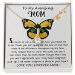 Mom Necklace Gift - To My Amazing Mom - From Son - Beautiful Gift Set Mom Necklace Mother's Day Alluring Beautiful Necklace