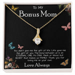 To My Bonus Mom Necklace Love Always Greatest Mother's Day Gift Necklace Mother's Day Alluring Beautiful Necklace